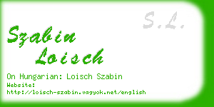 szabin loisch business card